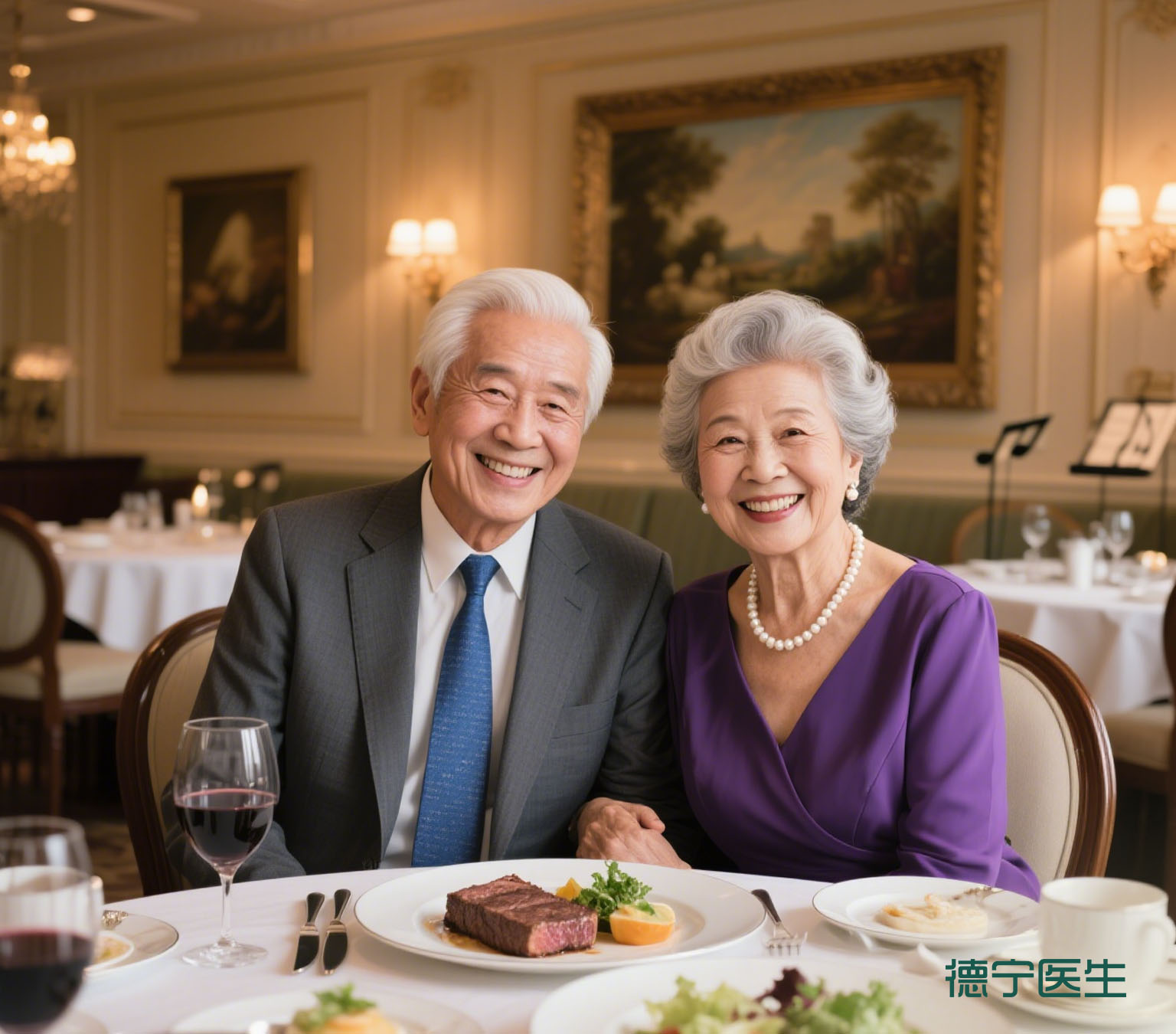 开心的吃饭